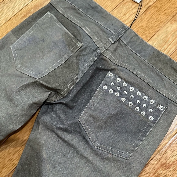 Isabel Marant Studded Pocket Grey Jeans (NWT) - Picture 3 of 6